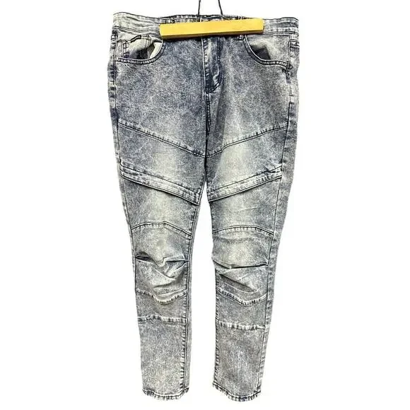 Phat Farm Men’s Acid Wash Jeans skinny fit 34x32 Hip hop Retro 90’s - Picture 3 of 12